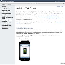 Safari Web Content Guide: Optimizing Web Content