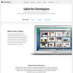 Safari Dev Center