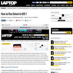 How to Use Safari in iOS 7 - iPhone and iPad - LAPTOP Magazine
