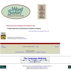 "Word Safari: vocabulary expeditions"