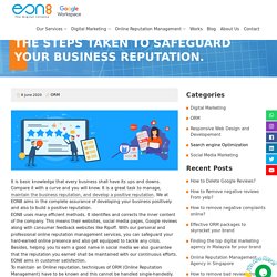 THE STEPS TAKEN TO SAFEGUARD YOUR BUSINESS REPUTATION. - Eon8