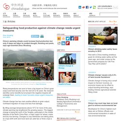 Safeguarding food production against climate change needs urgent measures