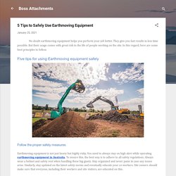5 Tips to Safely Use Earthmoving Equipment