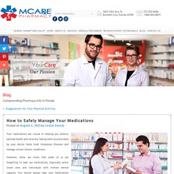 How to Safely Manage Your Medications