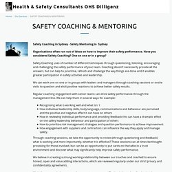 Safety Mentoring in Sydney