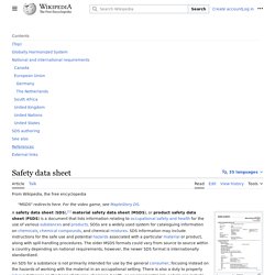Safety data sheet