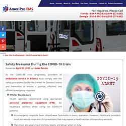 Safety Measures During the COVID-19 Crisis