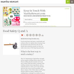 Food Safety Q and A - Martha Stewart Food