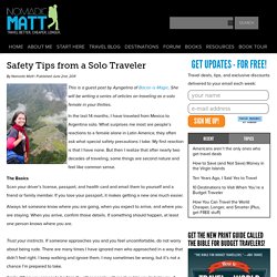 Safety Tips from a Solo Traveler