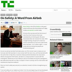 On Safety: A Word From Airbnb