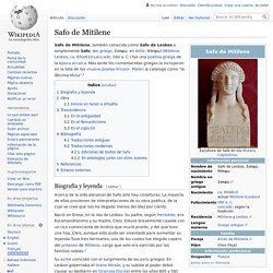 Safo de Mitilene