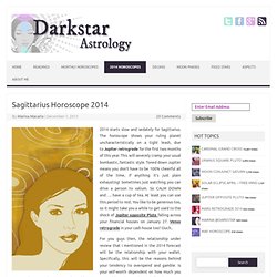 Sagittarius Horoscope 2014 Darkstar Astrology