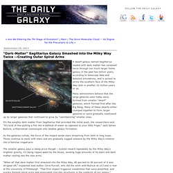 "Dark-Matter" Sagittarius Galaxy Smashed into the Milky Way Twice - Creating Outer Spiral Arms