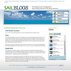 Sailing Blog Hosting, Map Tracking & Social Network