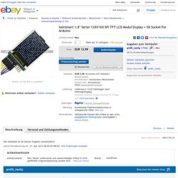 SainSmart 1.8" Serial 128X160 SPI TFT LCD Modul Display + SD Socket For Arduino