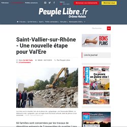 Peuple Libre.fr - Drôme Hebdo - Saint-Vallier-sur-Rhône - Une nouvelle étape pour Val'Ere - 4 Novembre 2019