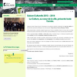 Saison Culturelle 2012 – 2013