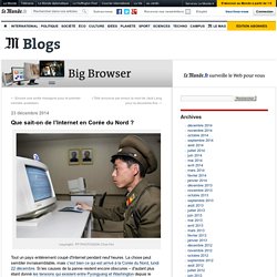 Que sait-on de l’Internet en Corée du Nord