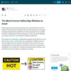 The Most Common Safety Sign Mistakes to Avoid