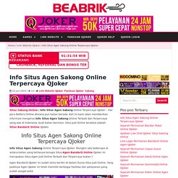 Info Situs Agen Sakong Online Terpercaya QJoker
