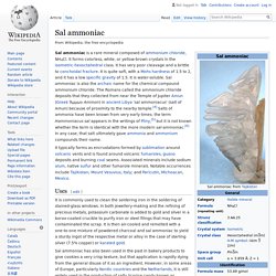 Sal ammoniac - Wikipedia