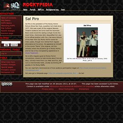 Sal Piro - Rockypedia