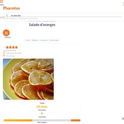 Salade d'oranges : Recette de Salade d'oranges