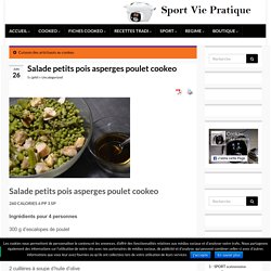 Salade petits pois asperges poulet cookeo