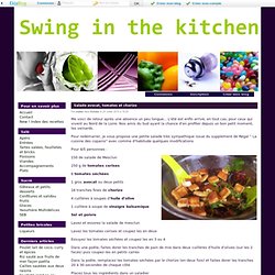Salade avocat, tomates et chorizo - Swing in the kitchen