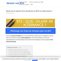 Salaire BTS en alternance : combien gagne un apprenti ?