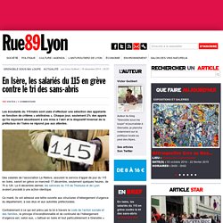 En Isère, les salariés du 115 en grève contre le tri des sans-abris
