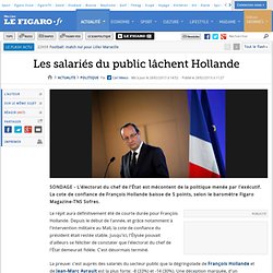 Politique : Les salariés du public lâchent Hollande