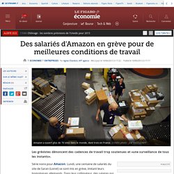 Des salariés d'Amazon en grève pour de meilleures conditions de travail