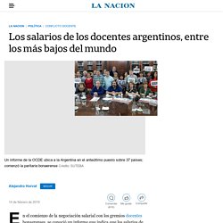 Los salarios de los docentes argentinos, entre los más bajos del mundo