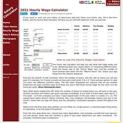 The Salary Calculator - Hourly Wage Tax Calculator