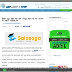 Salasaga – software de código abierto para crear material educativo