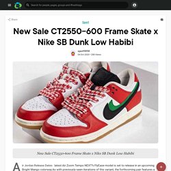 New Sale CT2550-600 Frame Skate x Nike SB Dunk Low Habibi