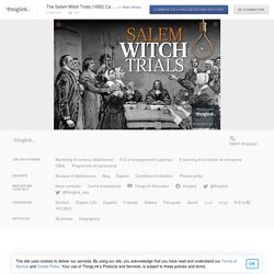 The Salem Witch Trials (1692) Cartoon Its time for a Hall...