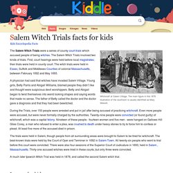 Salem Witch Trials Facts for Kids
