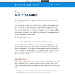 Sales: The Beginner's Guide From Stride
