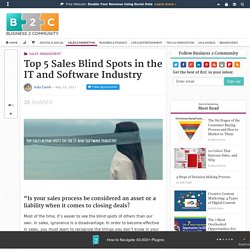 Top 5 Sales Blind Spots in the IT and Software Industry