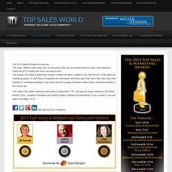 Top Sales & Marketing Awards — 2012