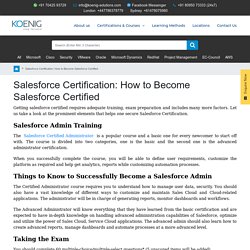 Salesforce Certification: How to Become Salesforce Certified