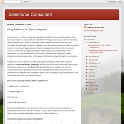 Salesforce Consultant: Using Salesforce for Chatbot Integration