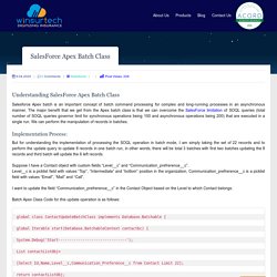 SalesForce Apex Batch Class Concept - Winsurtech Blog
