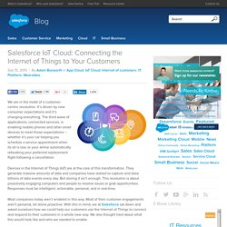 IoT Cloud: Connecting the Internet of Things to Your Customers
