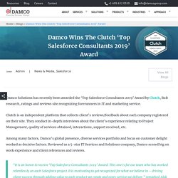 Damco Solutions - Top Salesforce Consultants 2019 by Clutch