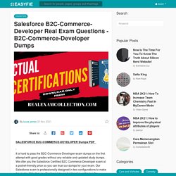 Actual B2C-Commerce-Developer Questions Answers - RealExamCollection