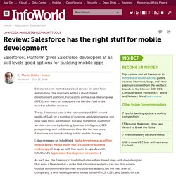 Review: Salesforce has the right stuff for mobile development