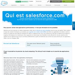 A propos de salesforce.com - le leader du cloud computing d'entreprise - salesforce.com France